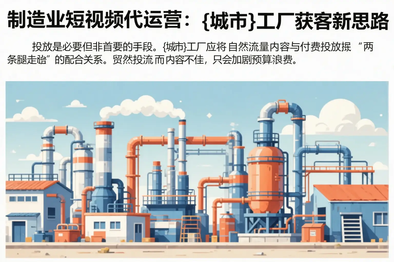 制造业短视频代运营:阿拉善右旗工厂获客新思路